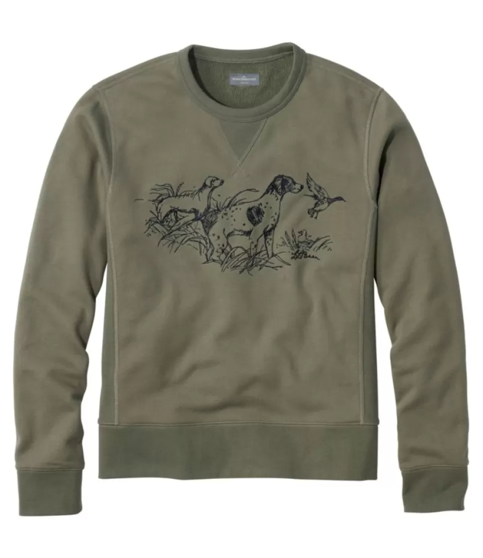 Sale "Men's Signature Rugged Crewneck Sweatshirt, Print" Sweatshirts