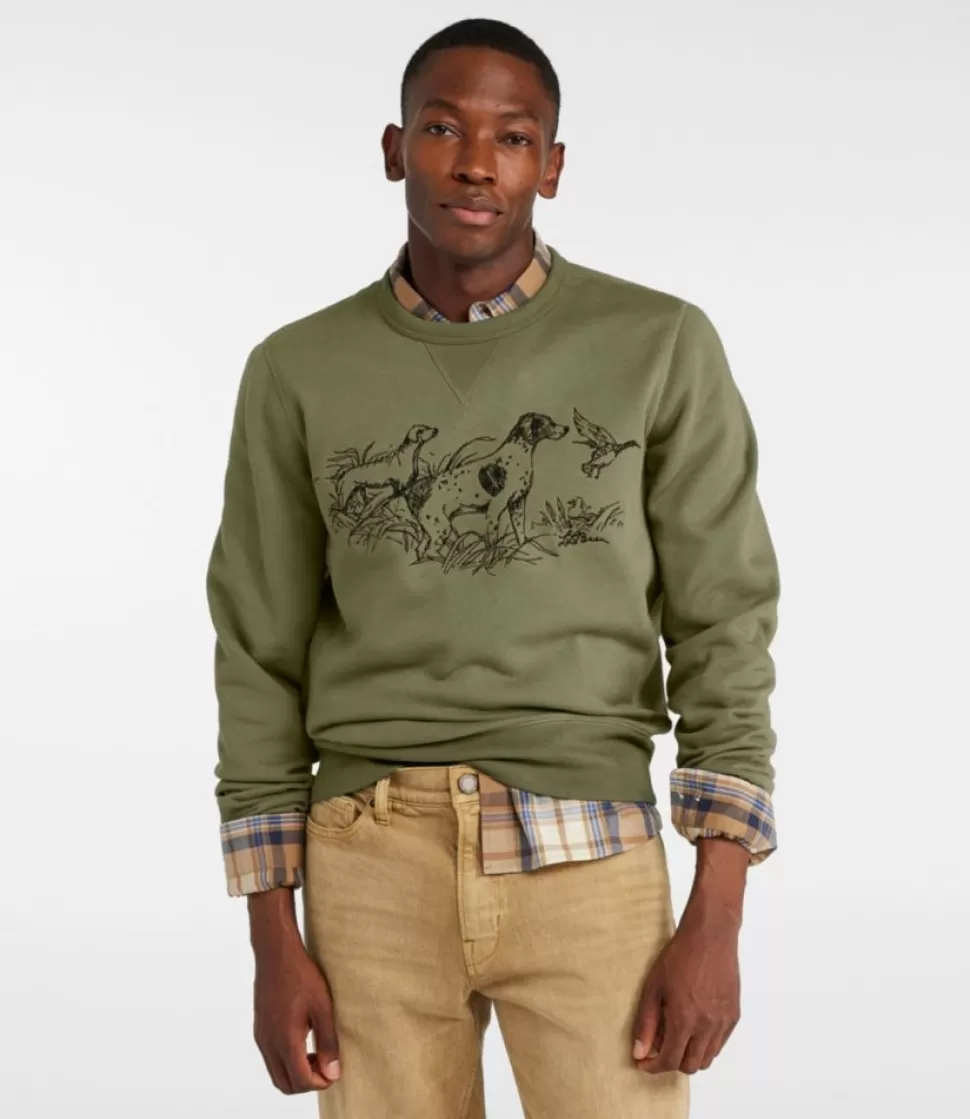 Sale "Men's Signature Rugged Crewneck Sweatshirt, Print" Sweatshirts