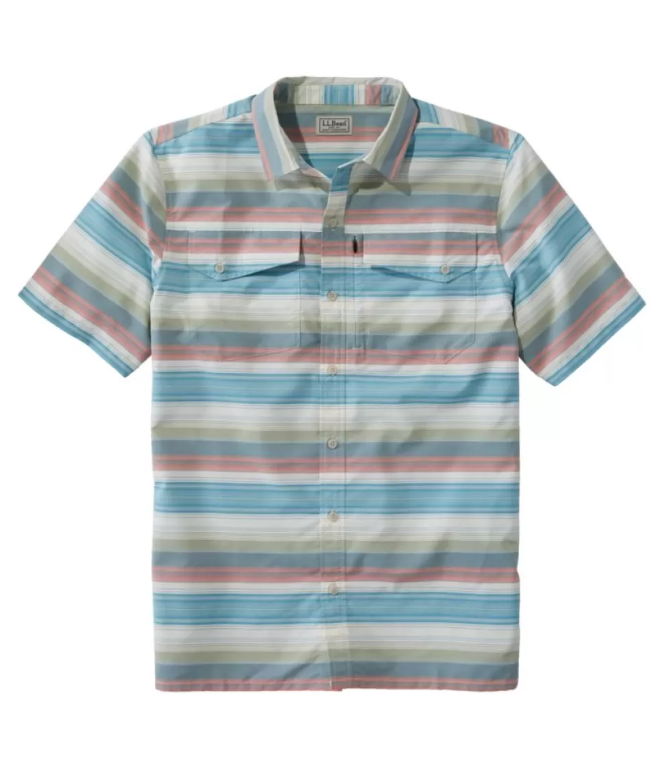 Best "Men's SunSmart® Cool Weave Woven Shirt, Short-Sleeve Stripe" Shirts | Activewear