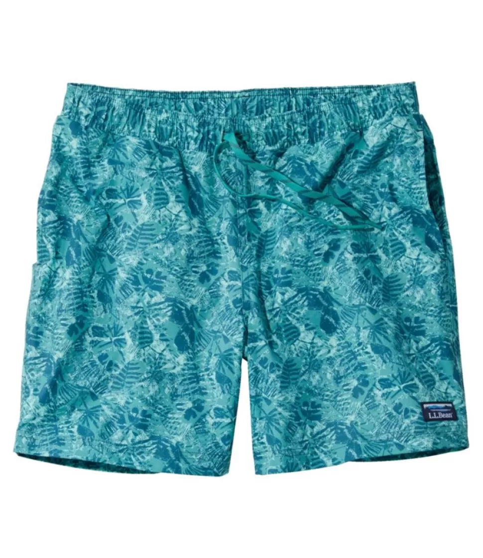 Fashion "Men's Vacationland Stretch Swim Trunks, Print, 6"" Swimwear