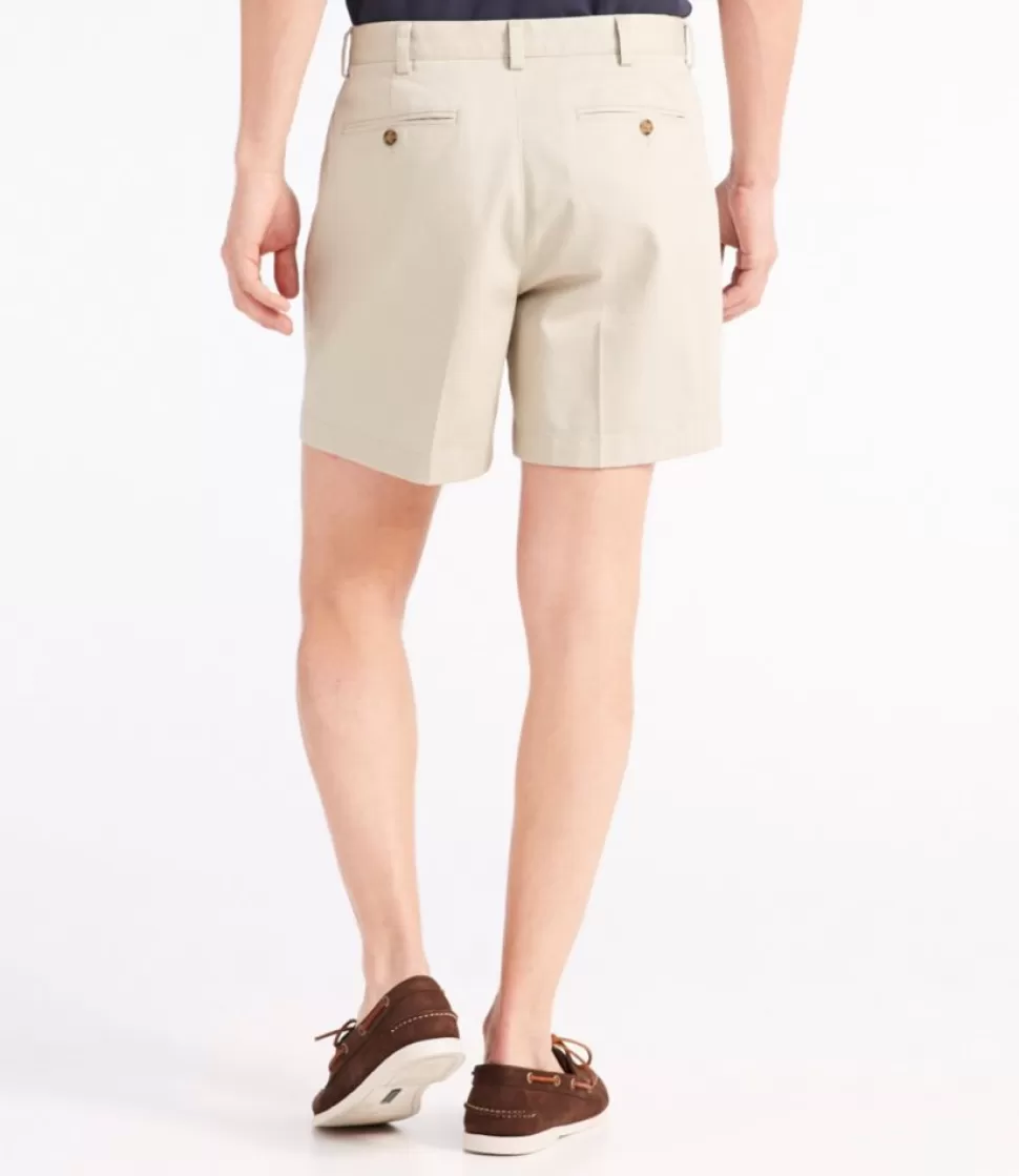 Outlet "Men's Wrinkle-Free Double L® Chino Shorts, Natural Fit, Hidden Comfort Waist, 6"" Shorts