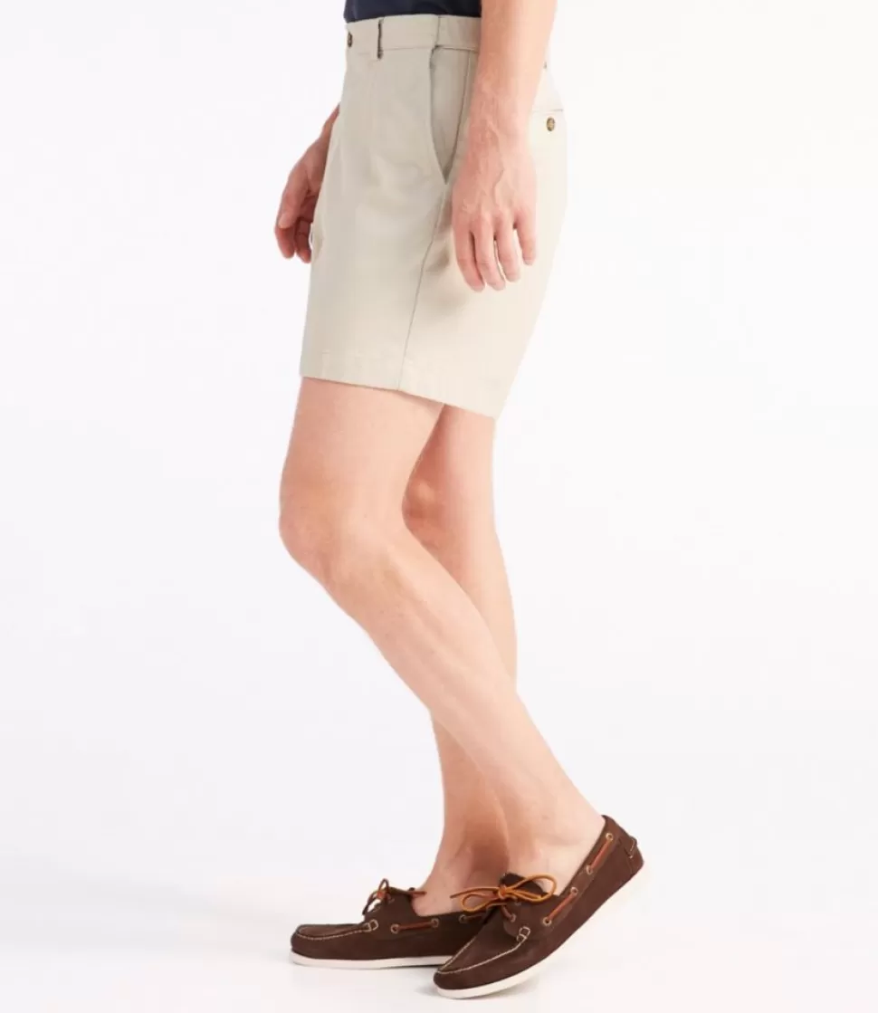 Outlet "Men's Wrinkle-Free Double L® Chino Shorts, Natural Fit, Hidden Comfort Waist, 6"" Shorts