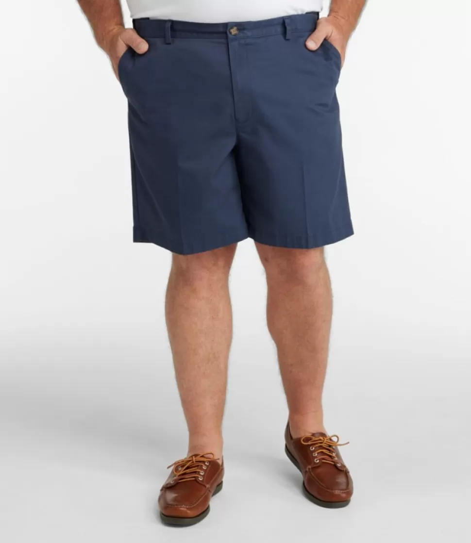 Discount "Men's Wrinkle-Free Double L® Chino Shorts, Natural Fit, Hidden Comfort Waist, 8"" Shorts