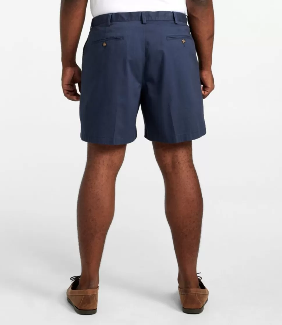 Outlet "Men's Wrinkle-Free Double L® Chino Shorts, Natural Fit, Hidden Comfort Waist, 6"" Shorts