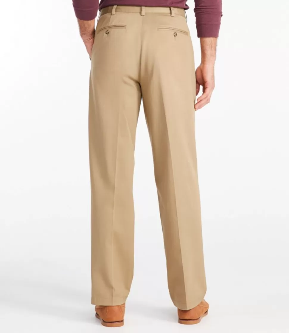 Discount "Men's Wrinkle-Free Double L® Chinos, Natural Fit, Hidden Comfort, Plain Front" Pants