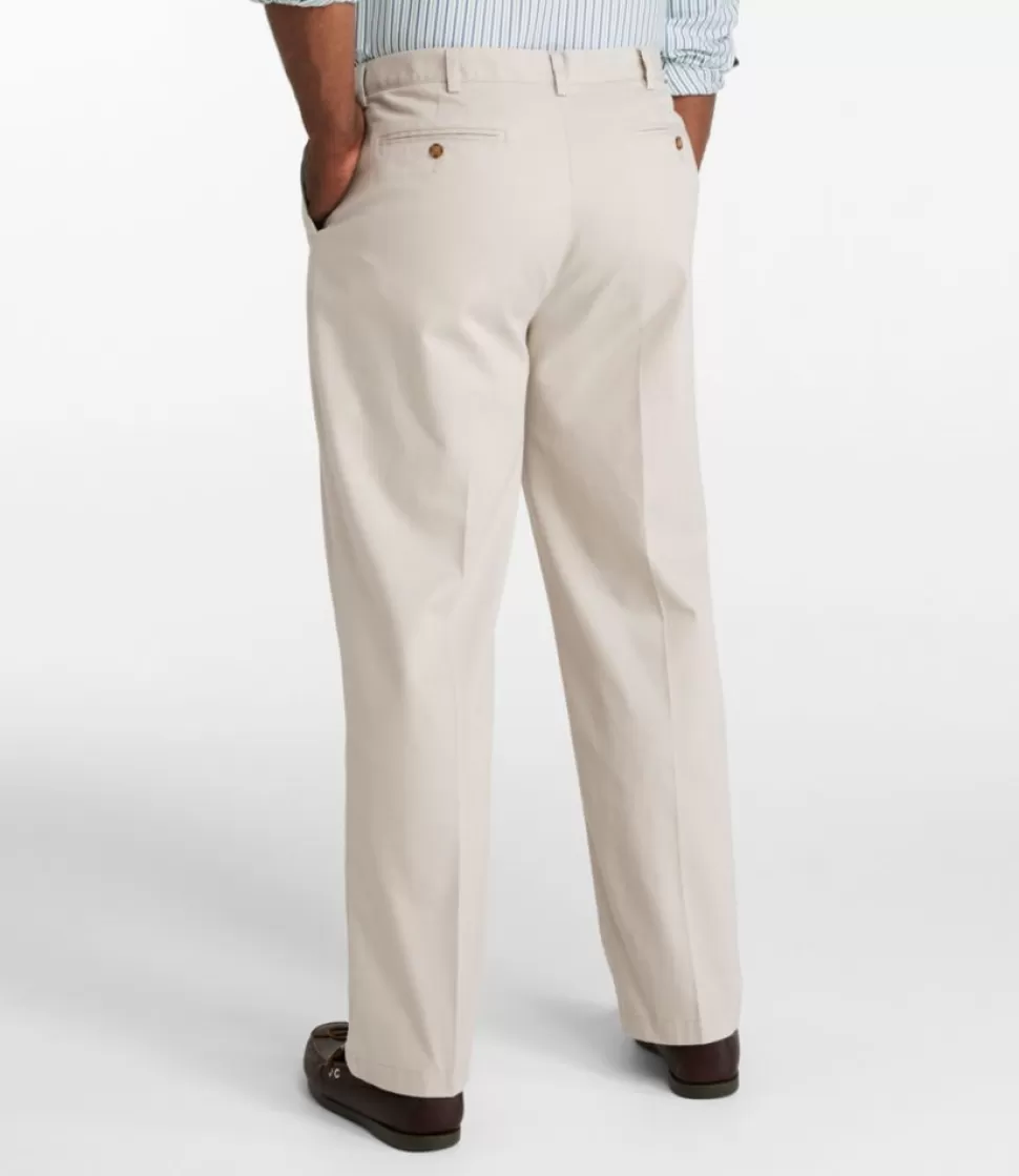 Discount "Men's Wrinkle-Free Double L® Chinos, Natural Fit, Hidden Comfort, Plain Front" Pants