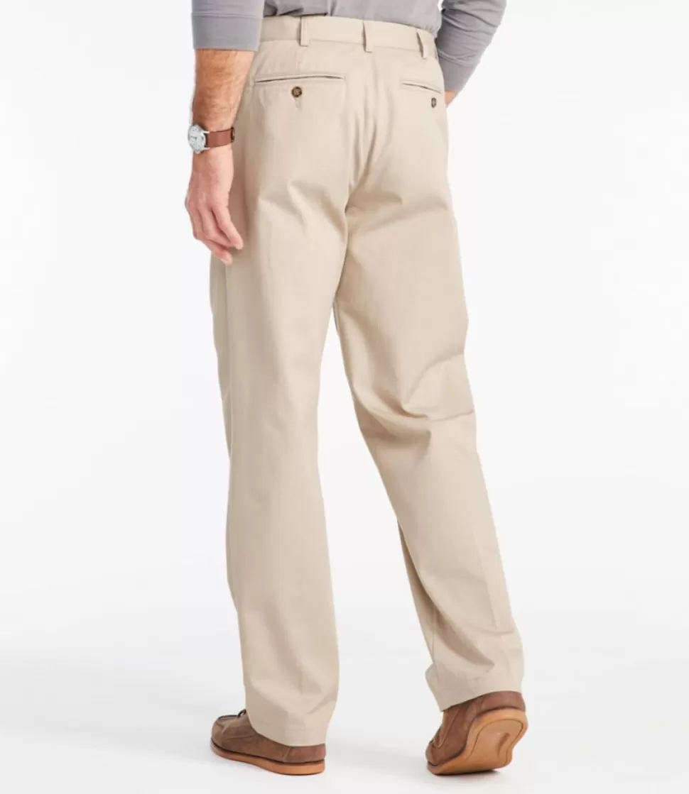 Outlet "Men's Wrinkle-Free Double L® Chinos, Natural Fit, Hidden Comfort, Pleated" Pants