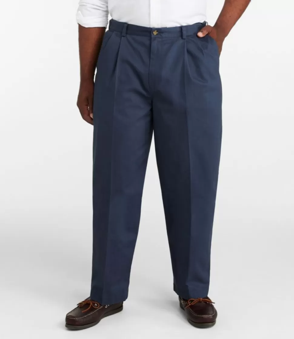 Outlet "Men's Wrinkle-Free Double L® Chinos, Natural Fit, Hidden Comfort, Pleated" Pants