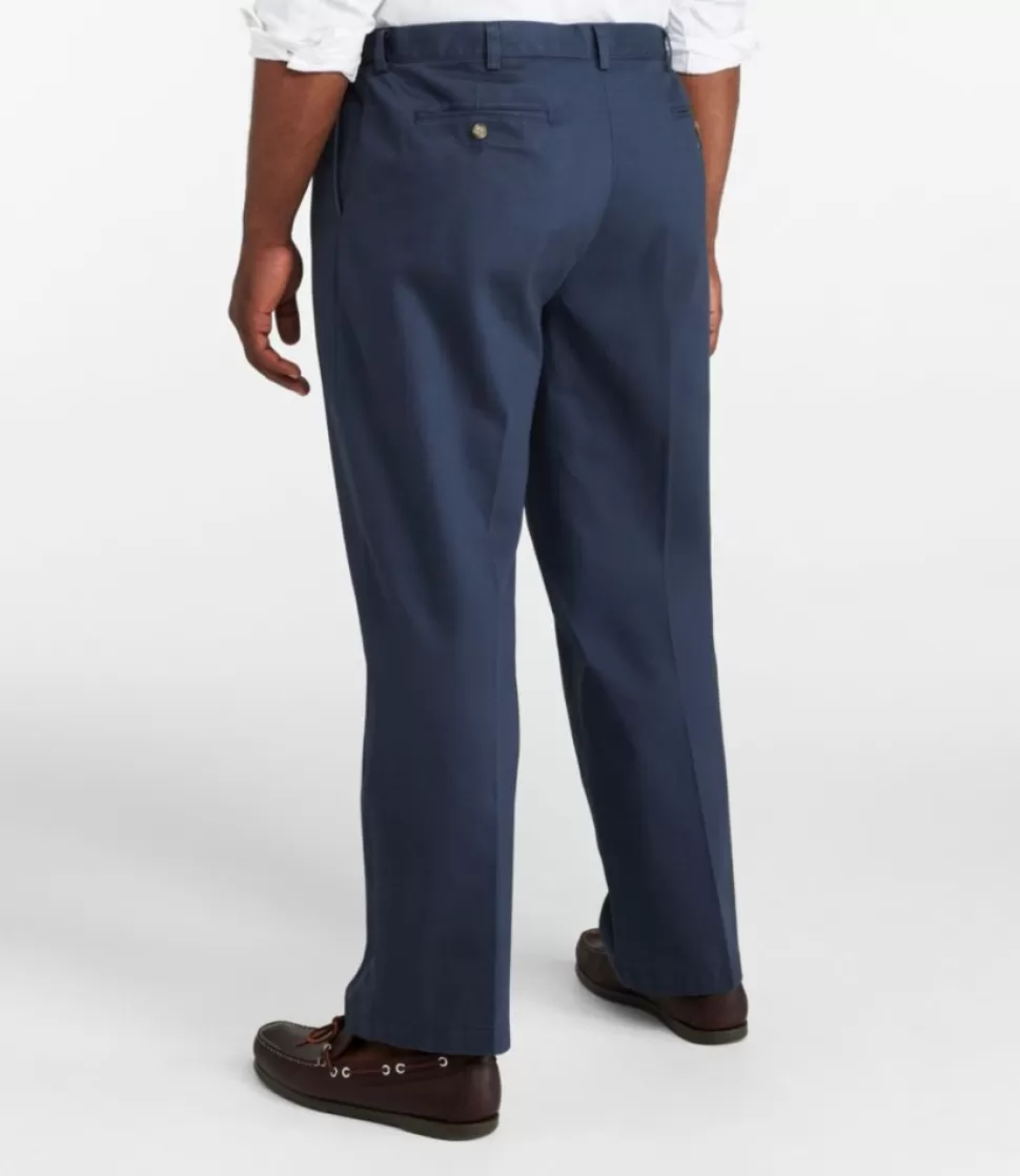 Outlet "Men's Wrinkle-Free Double L® Chinos, Natural Fit, Hidden Comfort, Pleated" Pants