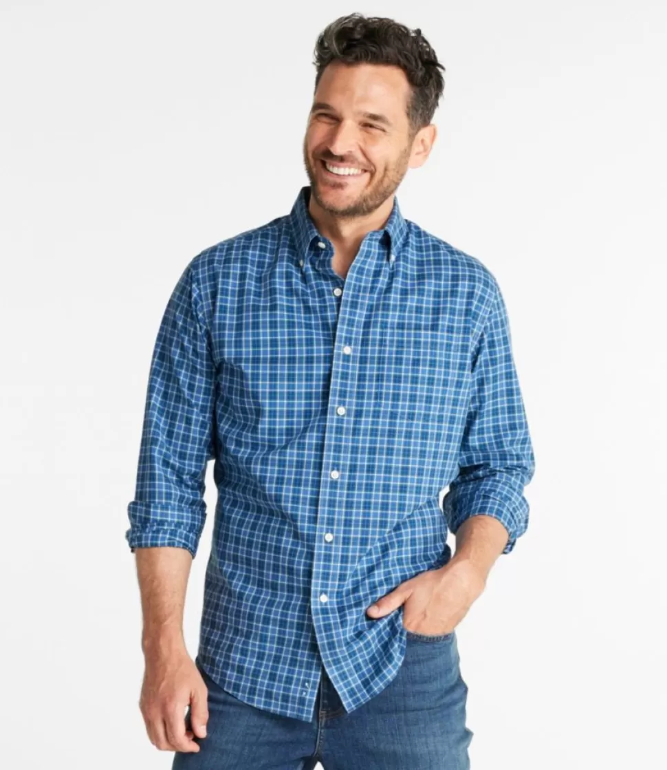 Outlet "Men's Wrinkle-Free Kennebunk Sport Shirt, Slightly Fitted Check" Shirts
