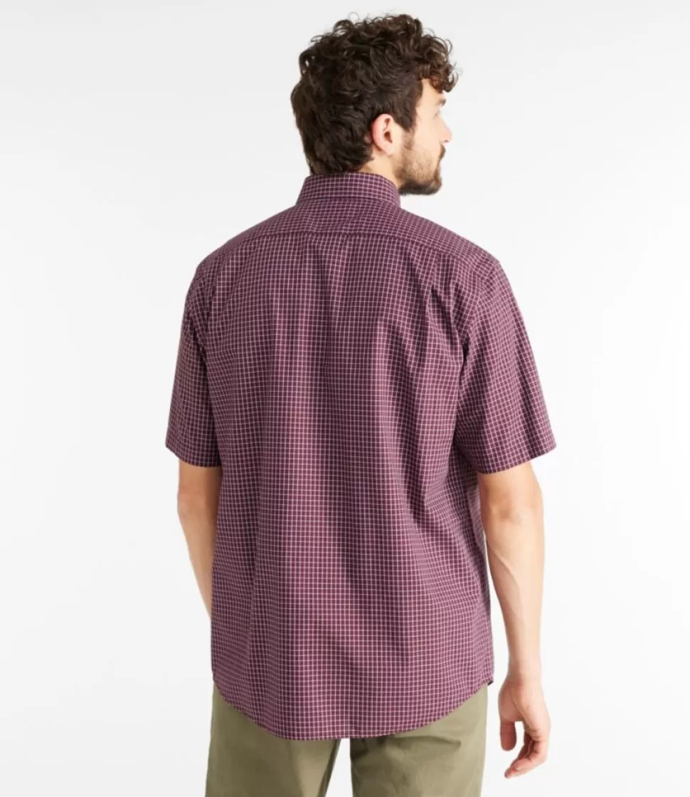 Cheap "Men's Wrinkle-Free Kennebunk Sport Shirt, Traditional Fit Short-Sleeve Check" Shirts