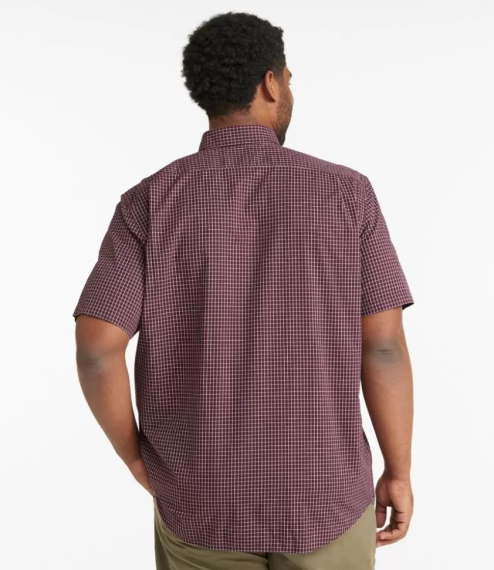 Cheap "Men's Wrinkle-Free Kennebunk Sport Shirt, Traditional Fit Short-Sleeve Check" Shirts