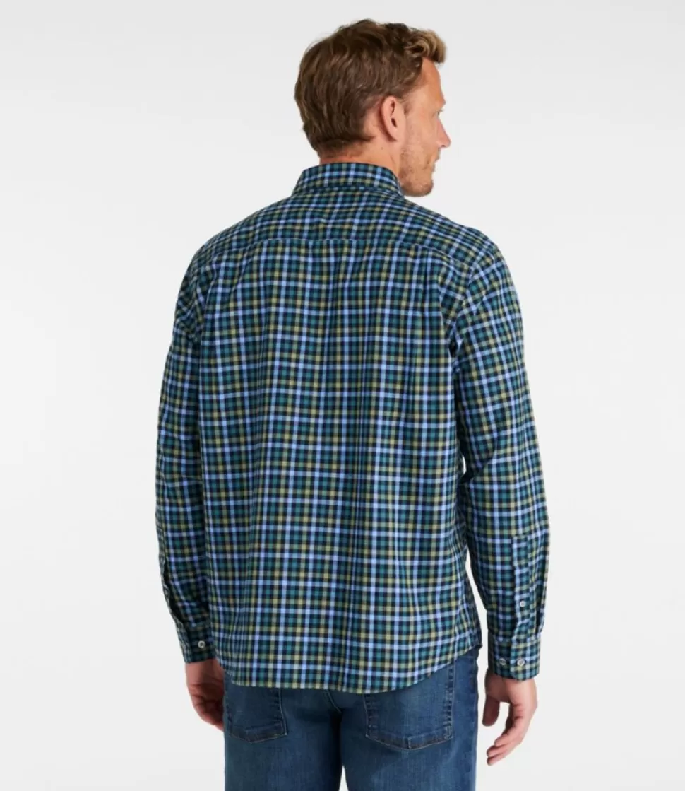 Best Sale "Men's Wrinkle-Free Ultrasoft Brushed Cotton Shirt, Long-Sleeve, Traditional Untucked Fit" Shirts