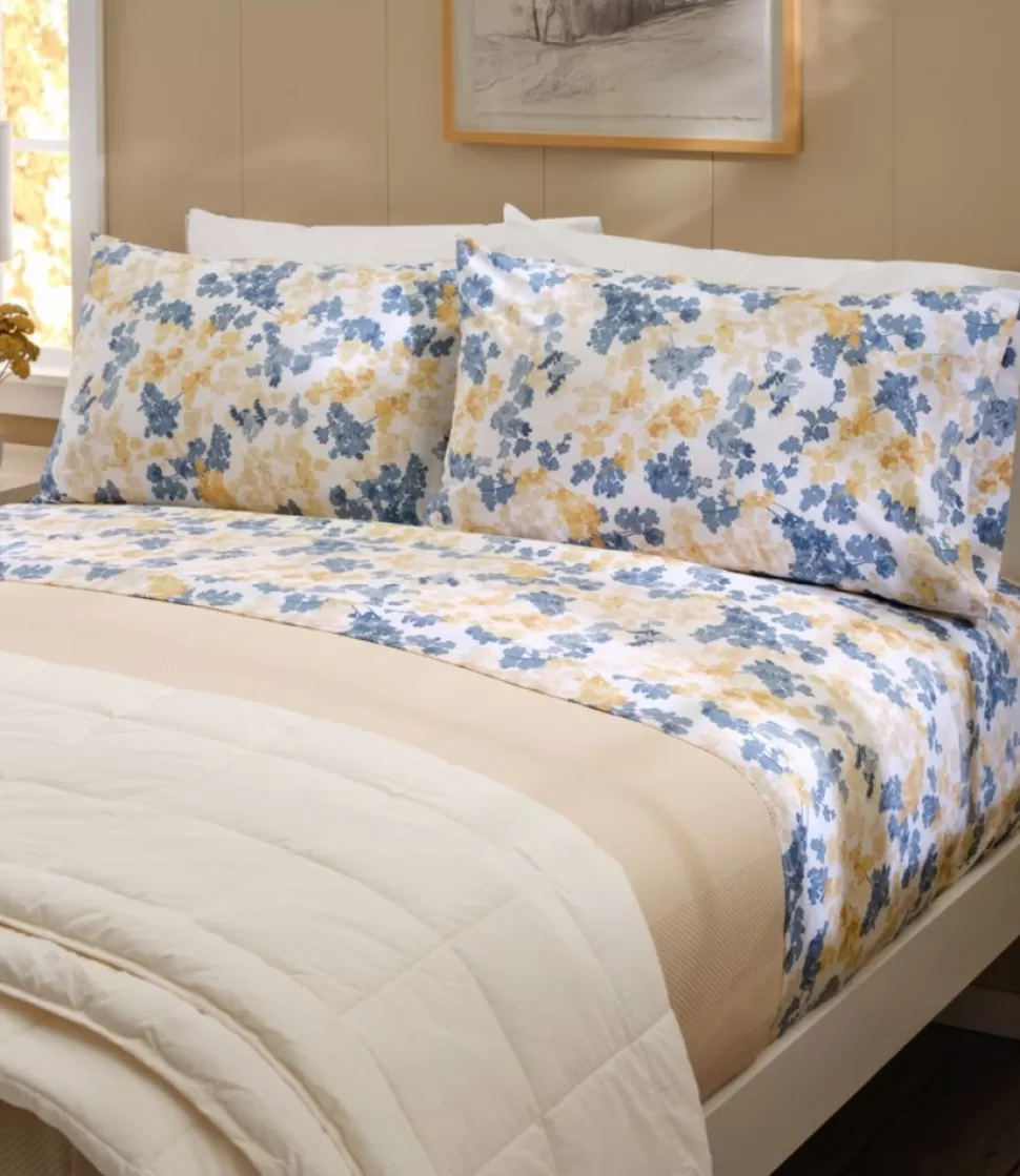 Sale "Organic Cotton Percale Sheet Collection, Botanical Print" Bedding