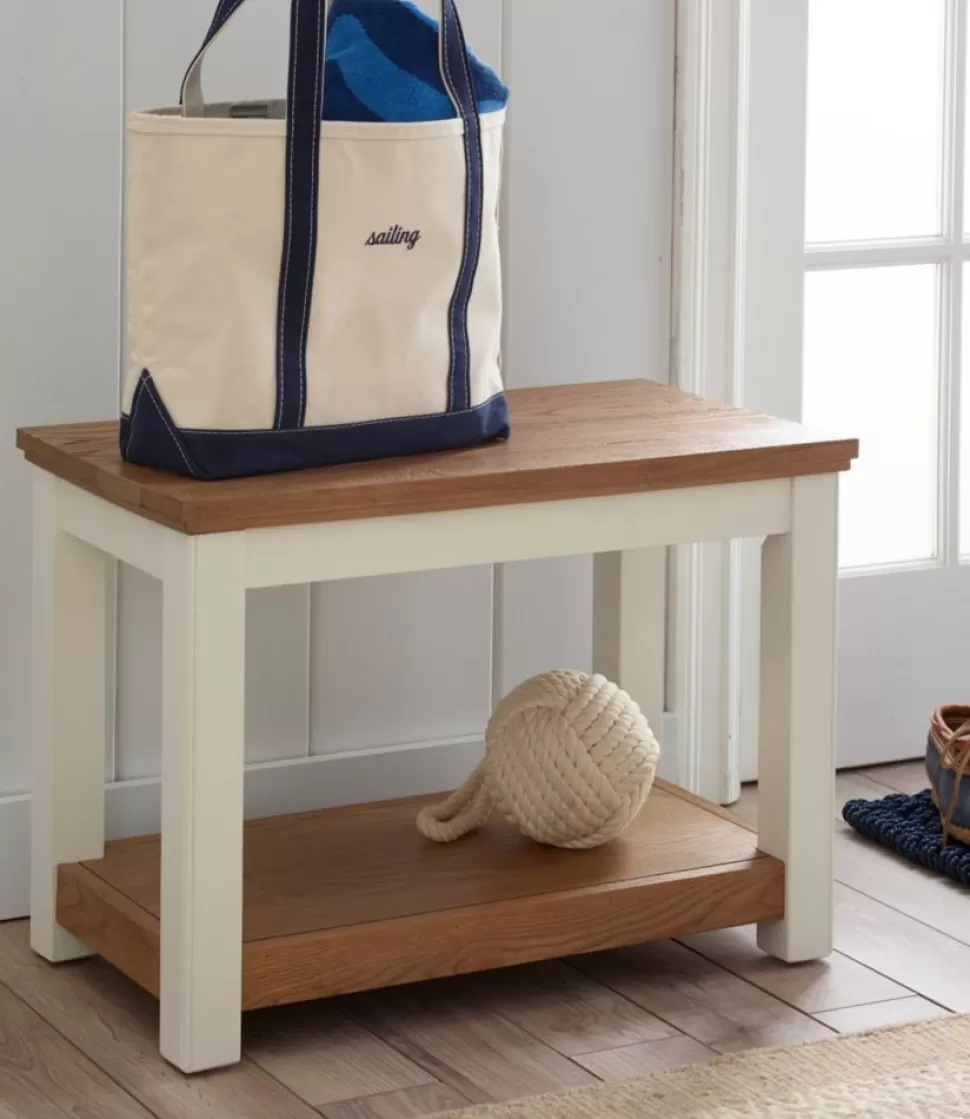 Hot "Painted Farmhouse Bench, Wood Top" Furniture