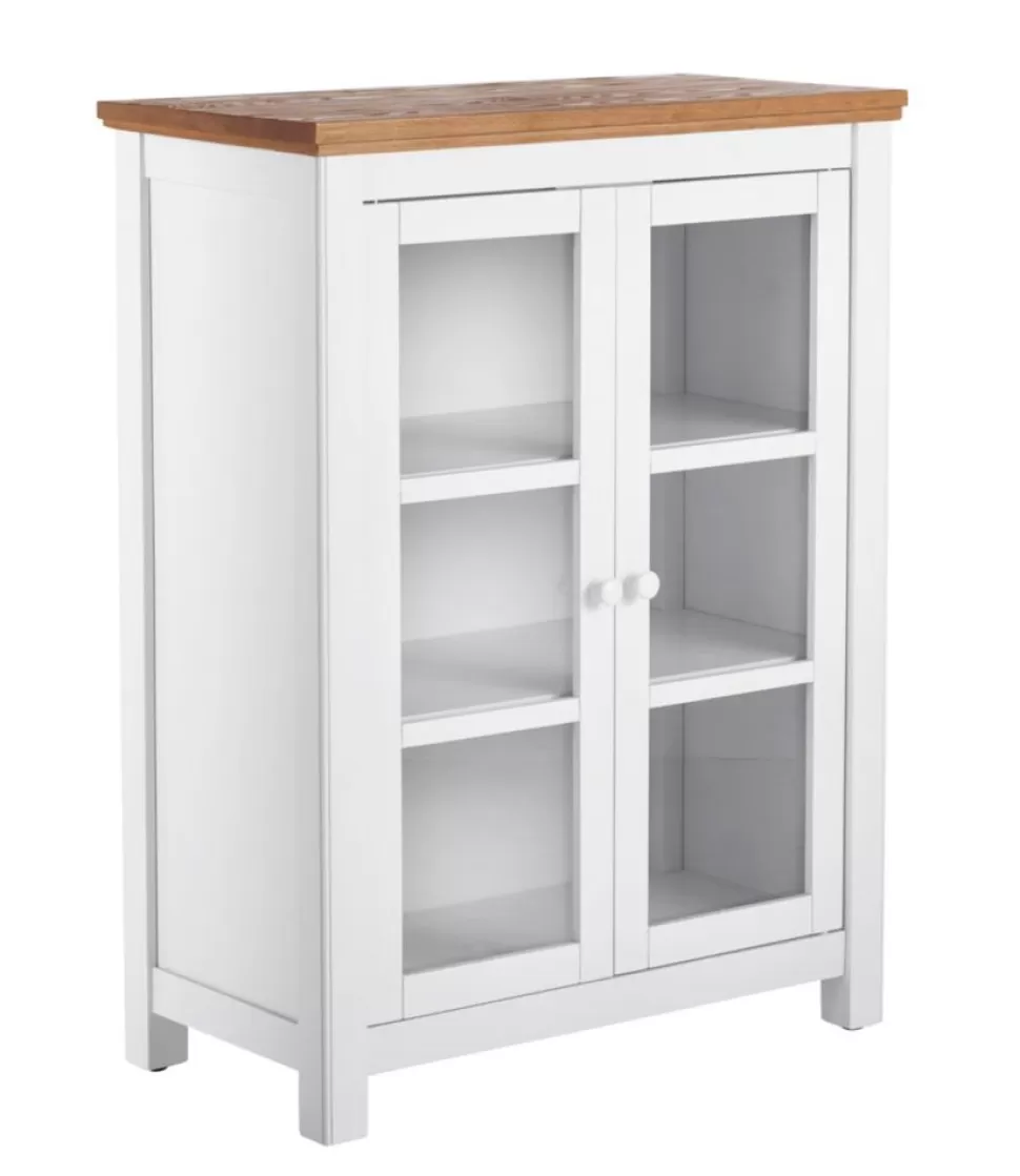 New "Painted Farmhouse Cabinet, Wood Top" Furniture