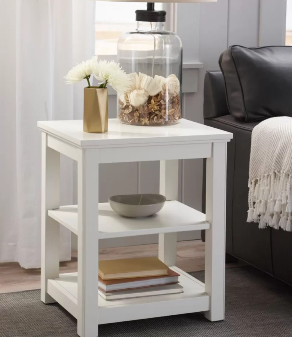 Store "Painted Farmhouse Two Shelf End Table" Furniture