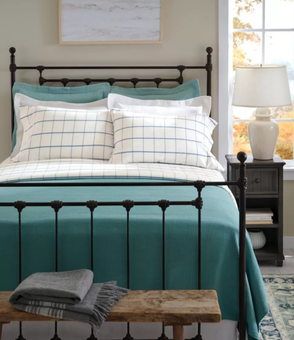 Sale "Peached Cotton Sheet Collection, Windowpane" Bedding