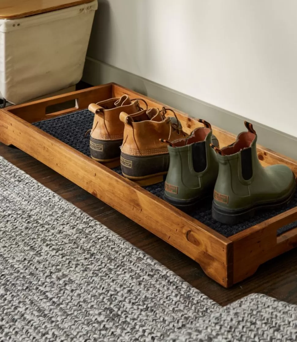Cheap "Rustic Wooden Boot Tray" Furniture | Home Decor