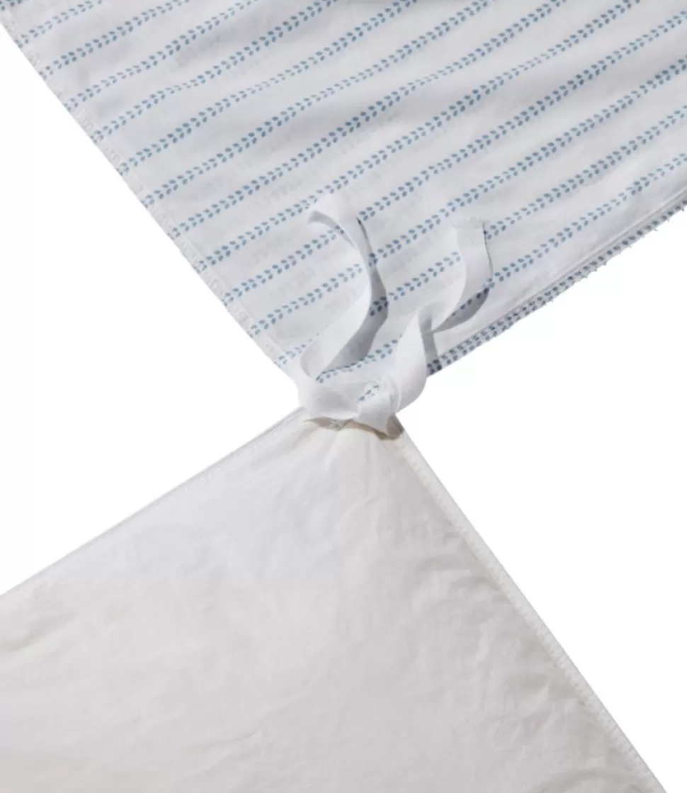 Outlet "Sunwashed Percale Comforter Cover, Stripe Leaf" Bedding