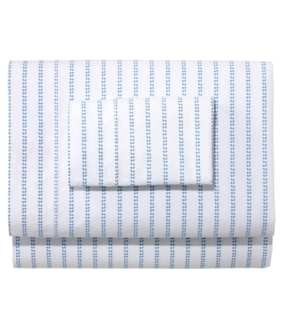 Shop "Sunwashed Percale Sheet Collection, Stripe Leaf" Bedding