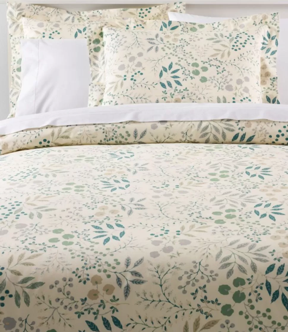Clearance "280-Thread-Count Pima Cotton Percale Comforter Cover Collection, Print" Bedding