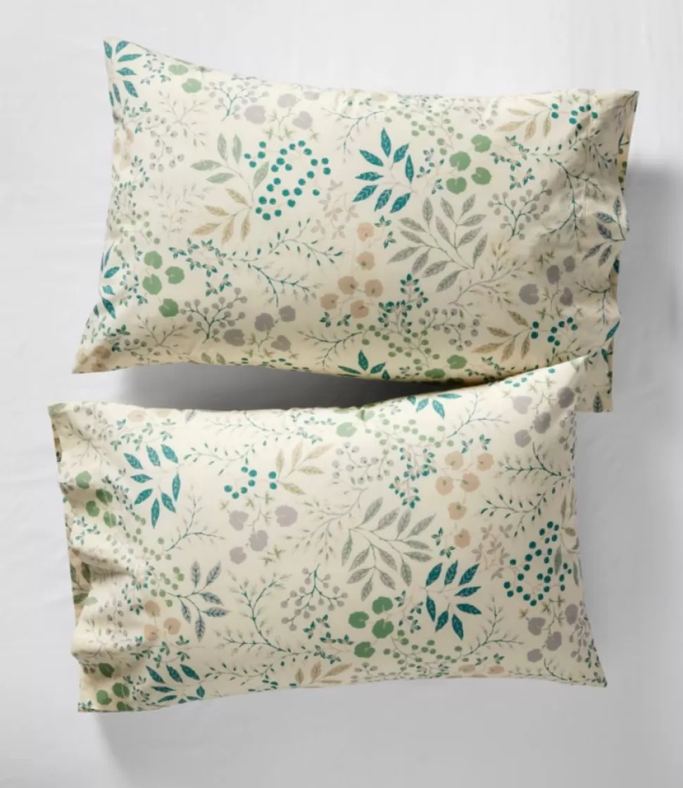 Shop "280-Thread-Count Pima Cotton Percale Pillowcases, Print, Set of Two" Bedding