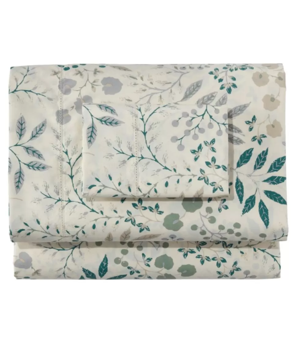 Shop "280-Thread-Count Pima Cotton Percale Sheet Set, Print" Bedding