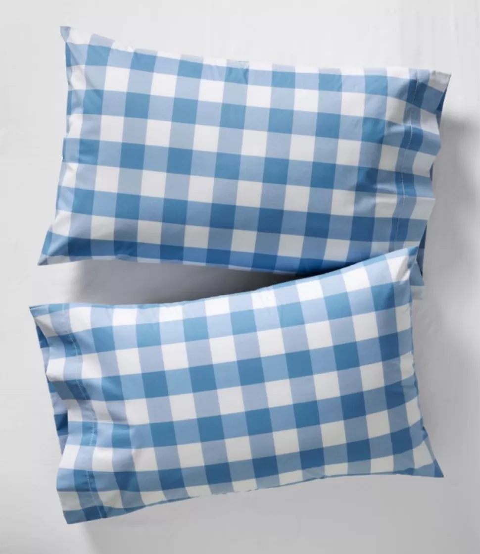 Best Sale "280-Thread-Count Pima Cotton Pillowcases, Check, Set of Two" Bedding