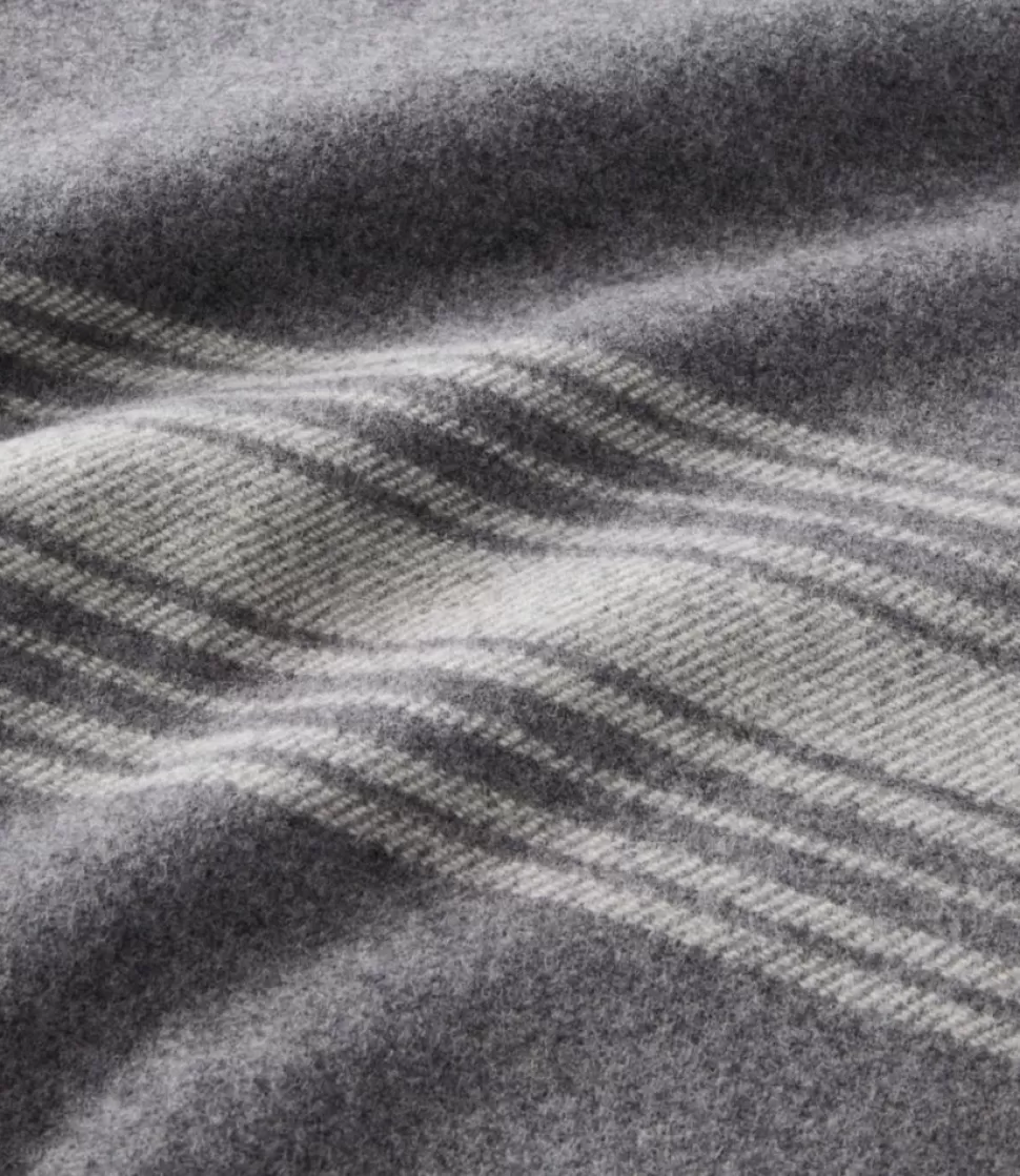 Clearance "Washable Wool Throw, Striped" Bedding | Home Decor