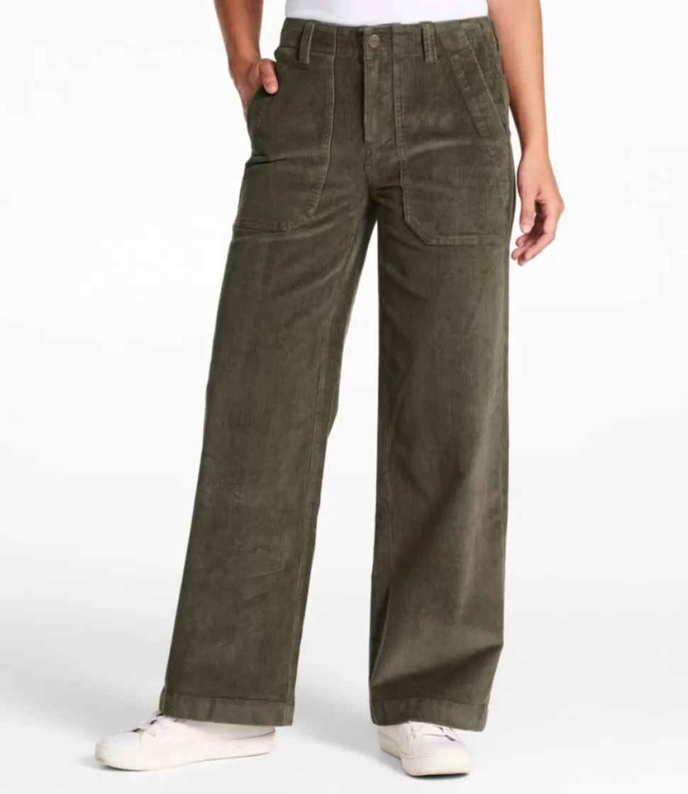 Best "Women's 207 Vintage Corduroy Pants, High-Rise Wide-Leg" Women Pants