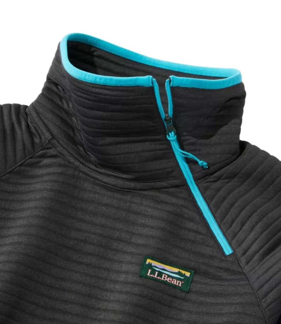 Hot "Women's Airlight Knit Asymmetrical Quarter-Zip Tunic, Colorblock" Women Sweatshirts | Fleece