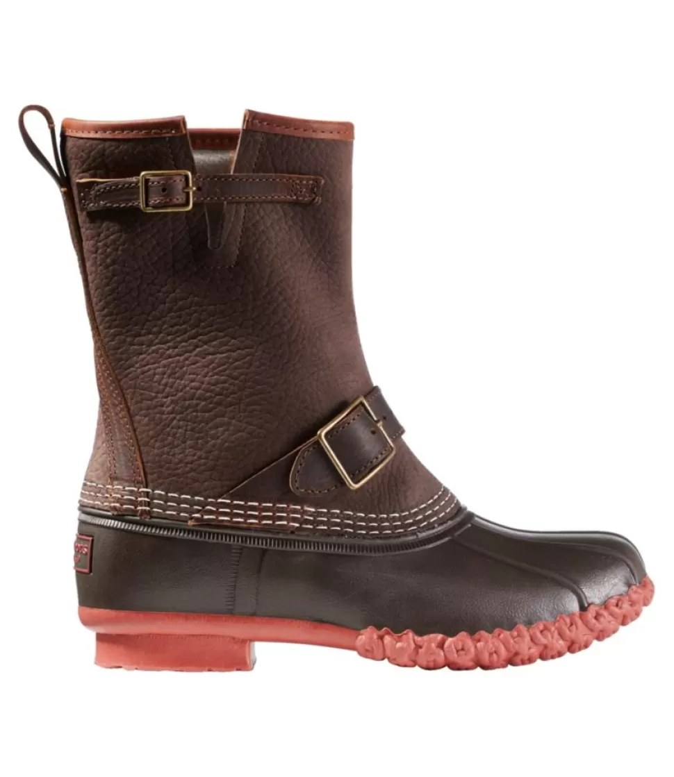 Outlet "Women's Bean Boots, 10" Engineer Buckle Flannel-Lined" Women Boots