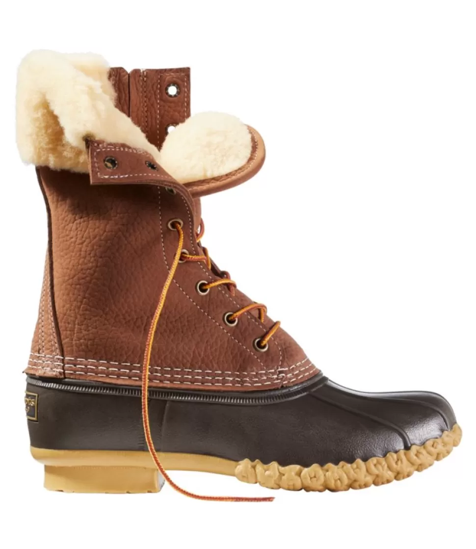 Online "Women's Bean Boots, 10" Shearling-Lined Insulated Side Zip" Women Boots
