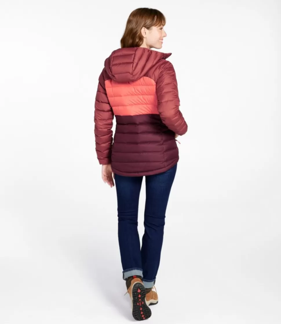Sale "Women's Bean's Down Hooded Jacket, Colorblock" Women Insulated Jackets