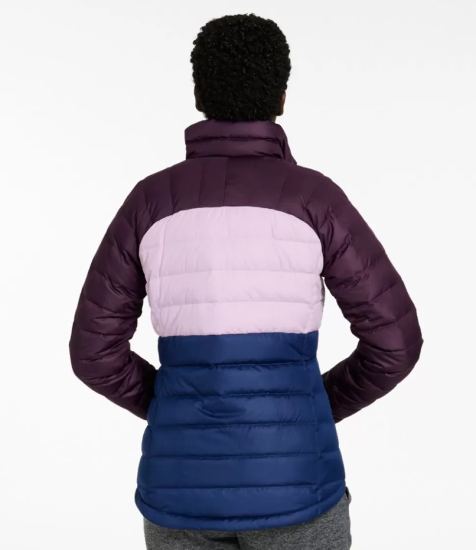 Hot "Women's Bean's Down Jacket, Colorblock" Women Insulated Jackets