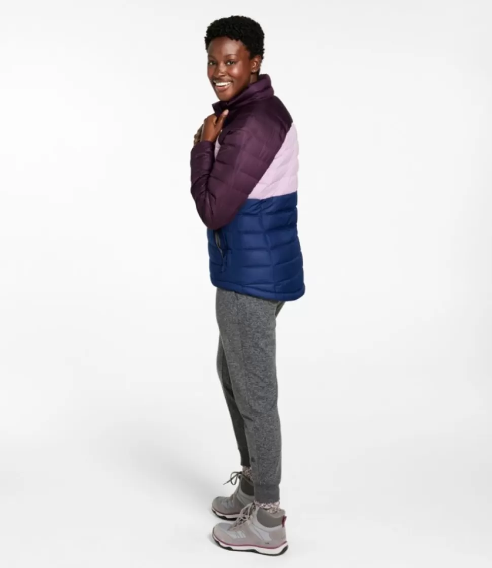 Hot "Women's Bean's Down Jacket, Colorblock" Women Insulated Jackets