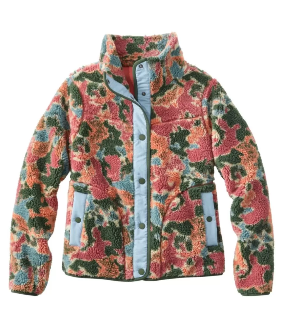 Discount "Women's Bean's Sherpa Fleece Jacket, Print" Women Fleece | Fleece