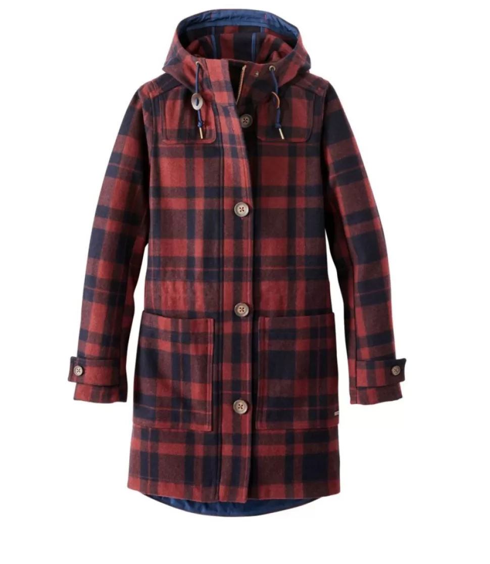 Cheap "Women's Bean's West End Wool Coat, Pattern" Women Casual Jackets