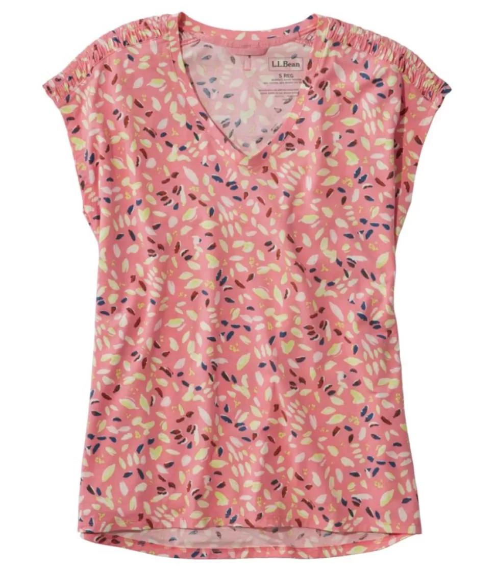 Outlet "Women's Beyond Soft V-Neck Tee, Short-Sleeve Print" Women Shirts & Tops | Activewear