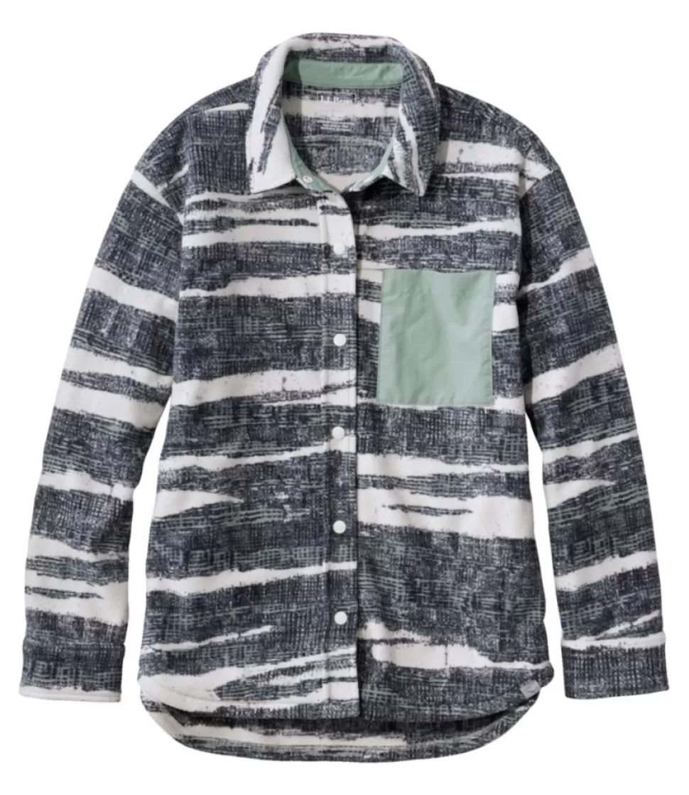 Sale "Women's Camp Fleece Overshirt, Print" Women Activewear