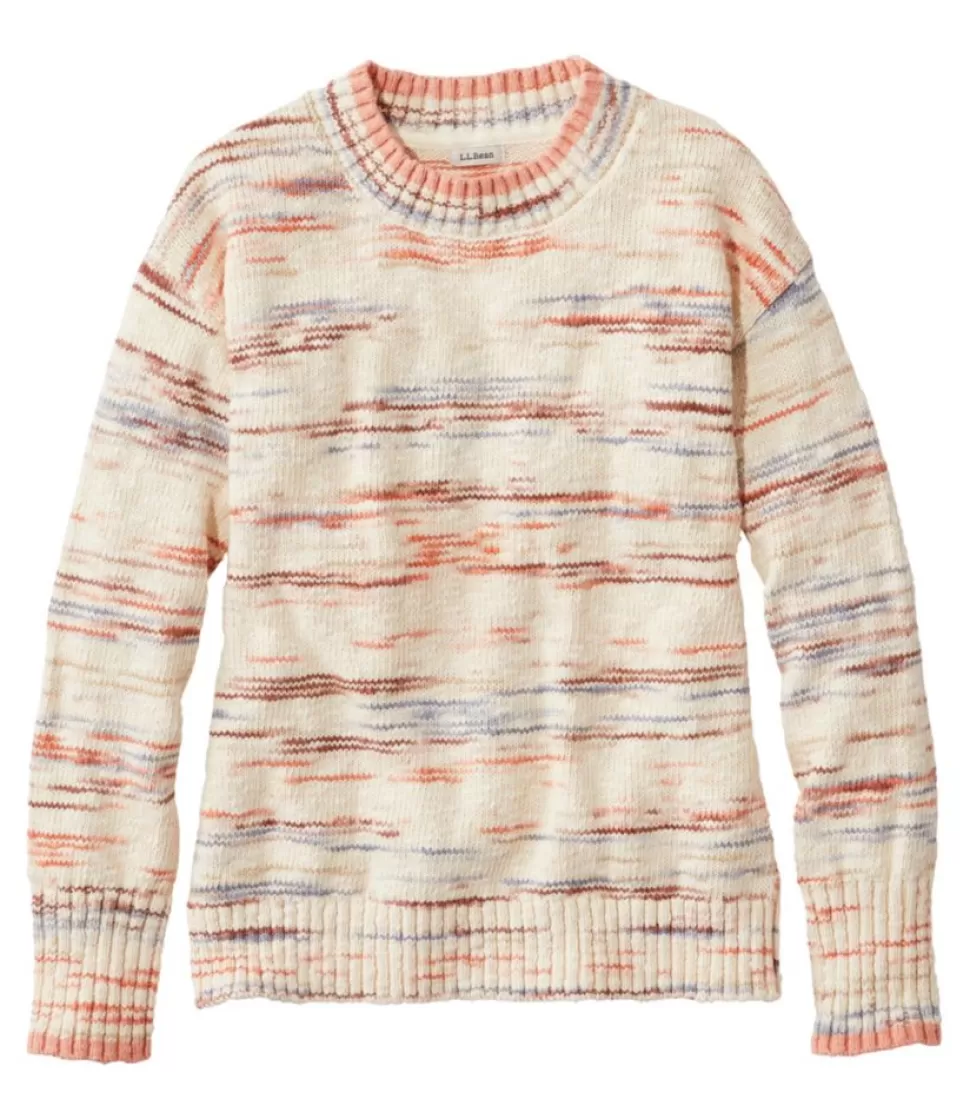 Discount "Women's Cotton Ragg Sweater, Crewneck Space-Dye" Women Sweaters