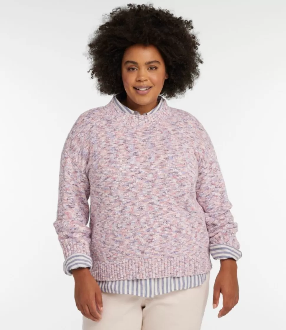 Discount "Women's Cotton Ragg Sweater, Crewneck Space-Dye" Women Sweaters