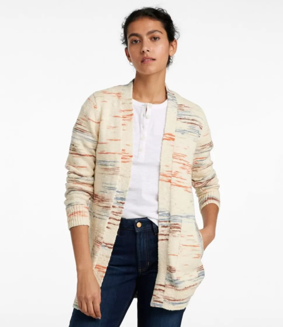 Best "Women's Cotton Ragg Sweater, Open Cardigan Space-Dye" Women Sweaters