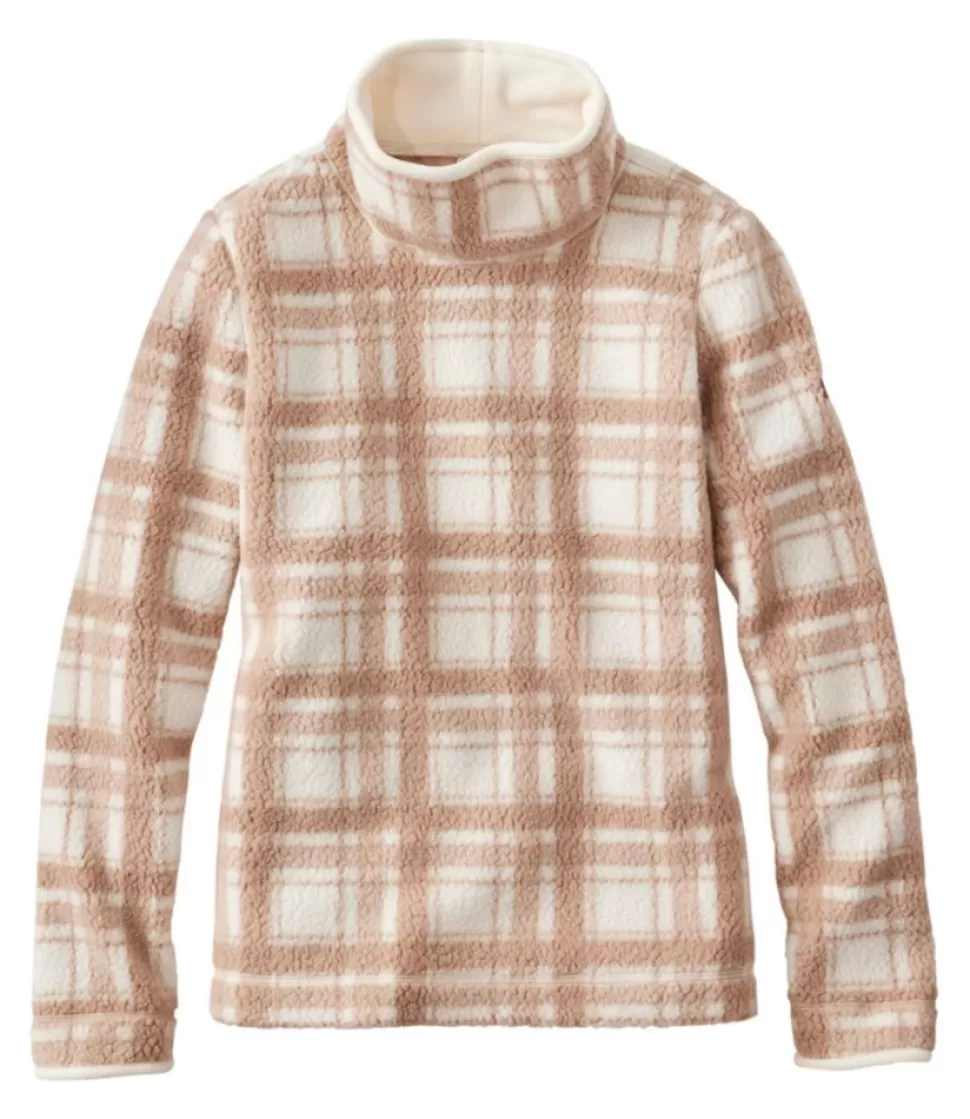 Cheap "Women's Cozy Cottage Fleece, Funnelneck Pullover Print" Women Sweatshirts | Fleece