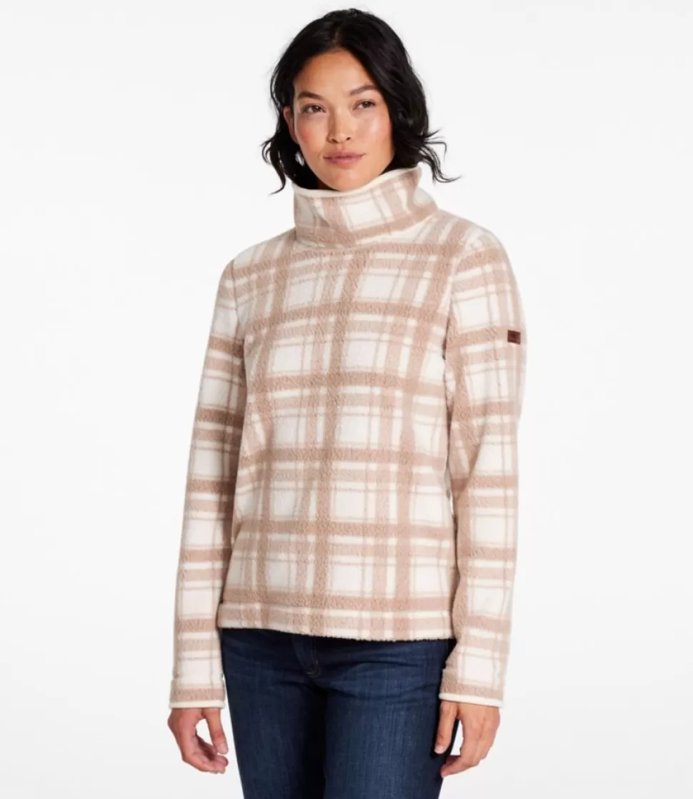 Cheap "Women's Cozy Cottage Fleece, Funnelneck Pullover Print" Women Sweatshirts | Fleece