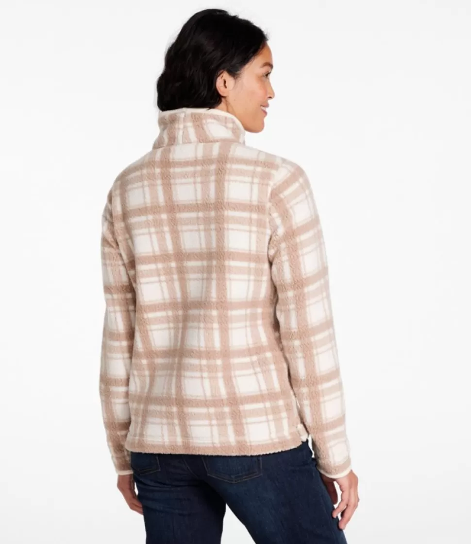 Cheap "Women's Cozy Cottage Fleece, Funnelneck Pullover Print" Women Sweatshirts | Fleece