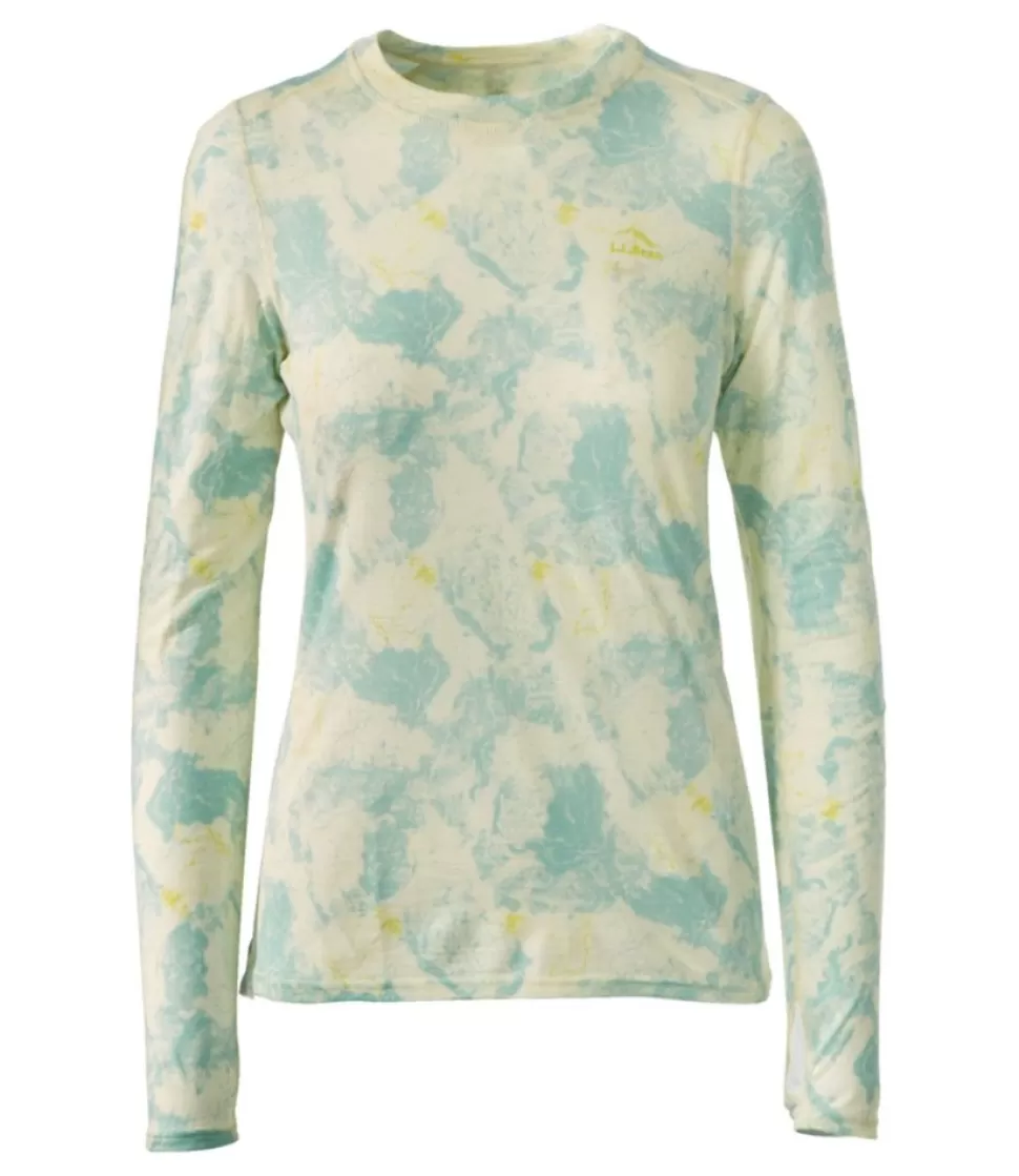 Clearance "Women's Cresta Utralight 150 Crew Top, Print" Women Base Layers