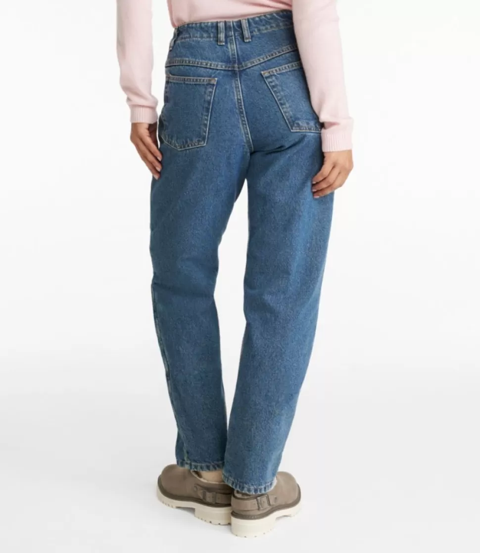 Outlet "Women's Double L® Jeans, Ultra High-Rise Comfort Waist Tapered Leg Flannel-Lined" Women Jeans