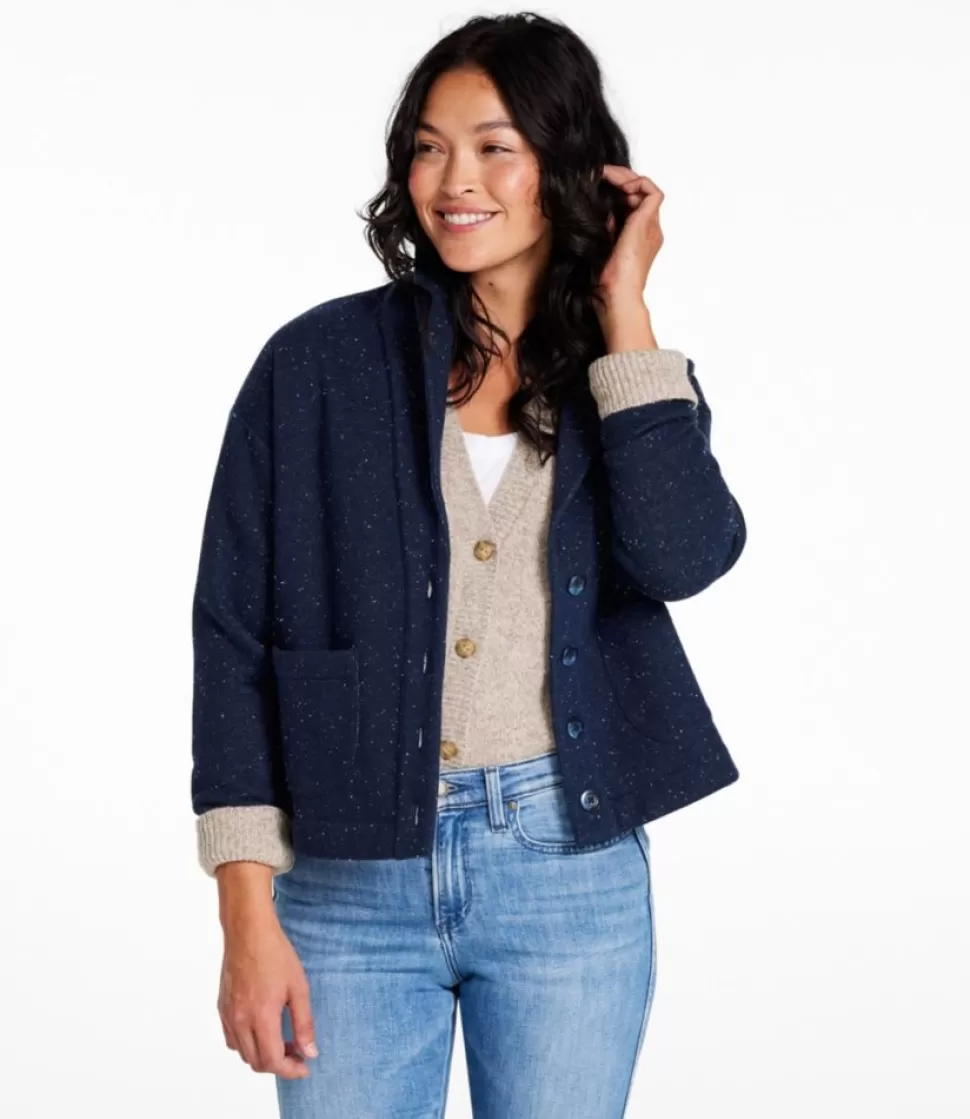 Best "Women's Double L Soft Donegal Sweatshirt, Cardigan" Women Sweatshirts